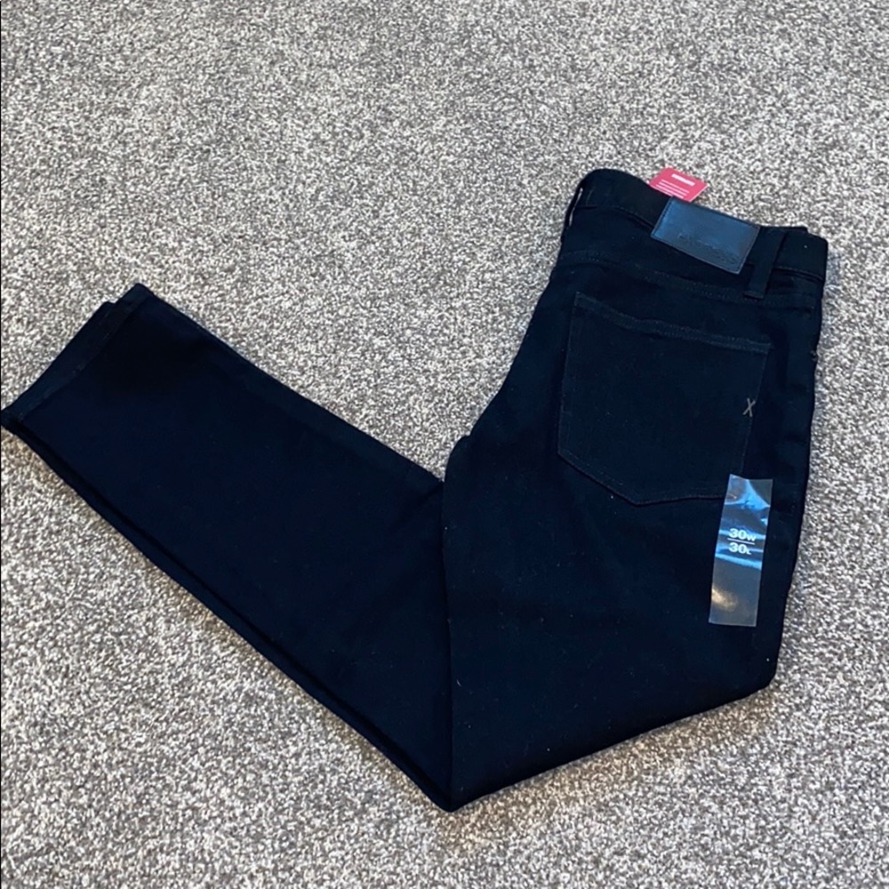 Express Men’s Black Stretch Skinny Jeans 30x30 NWT